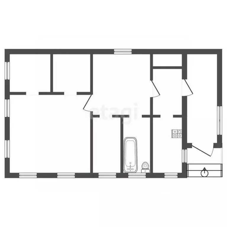 Дом в Саратовская область, Балашовский район, с. Терновка Ленинская ... - Фото 1