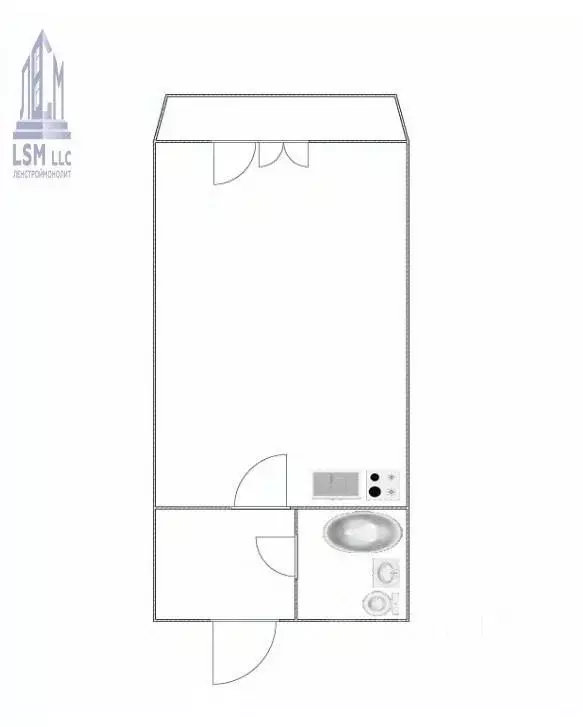 Студия Ленинградская область, Мурино Всеволожский район, ул. Шувалова, ... - Фото 2