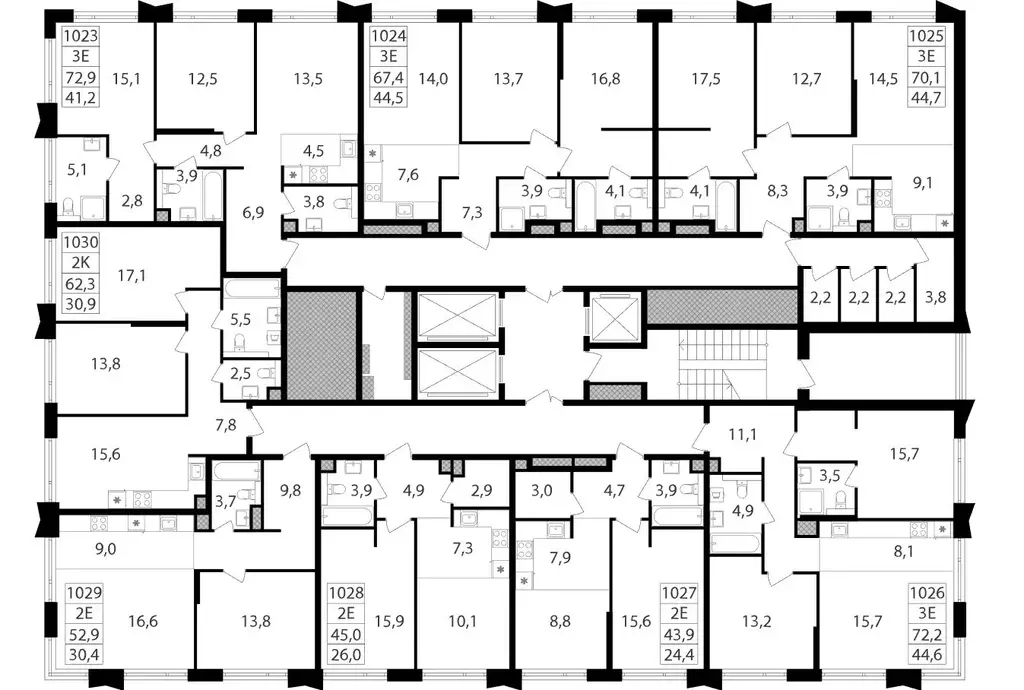 2-к кв. Москва Петровский Парк 2 жилой комплекс (72.9 м) - Фото 1