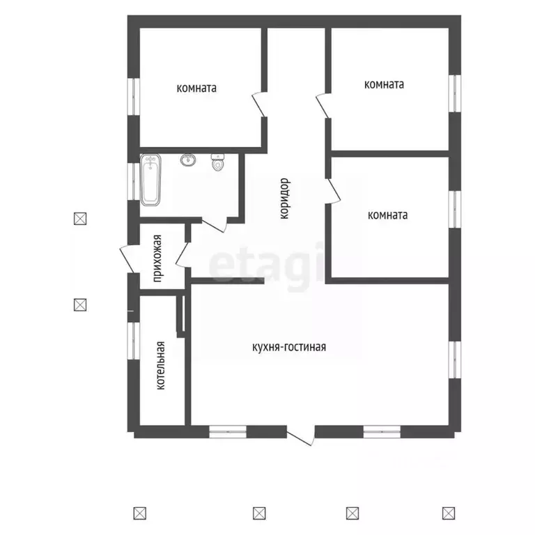 Дом в Воронежская область, Семилуки Транспортная ул. (100 м) - Фото 2