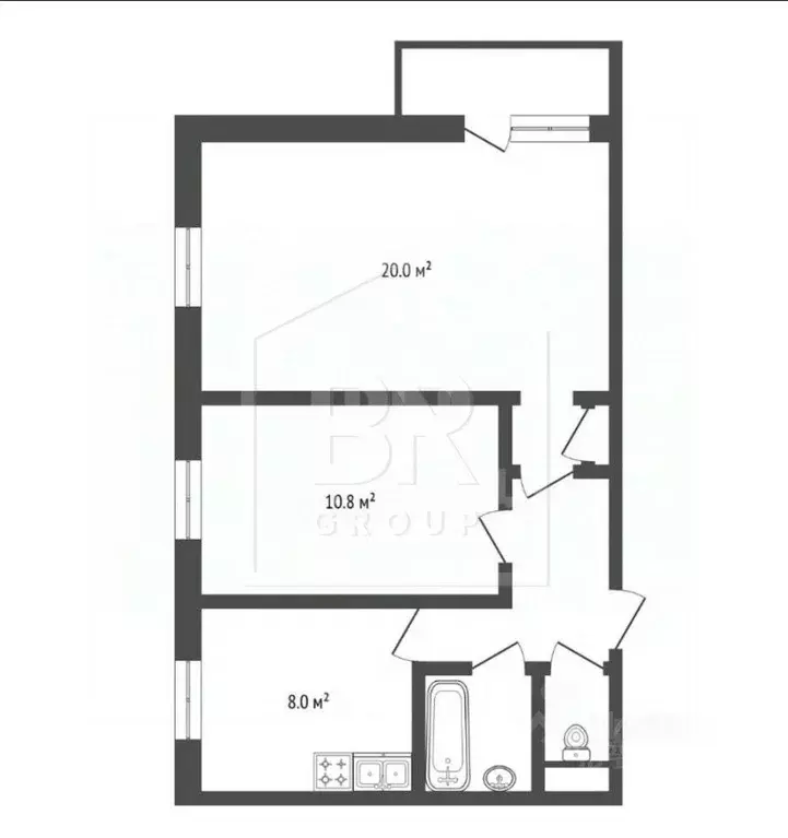 2-к кв. Санкт-Петербург Тихорецкий просп., 12К4 (46.0 м) - Фото 1