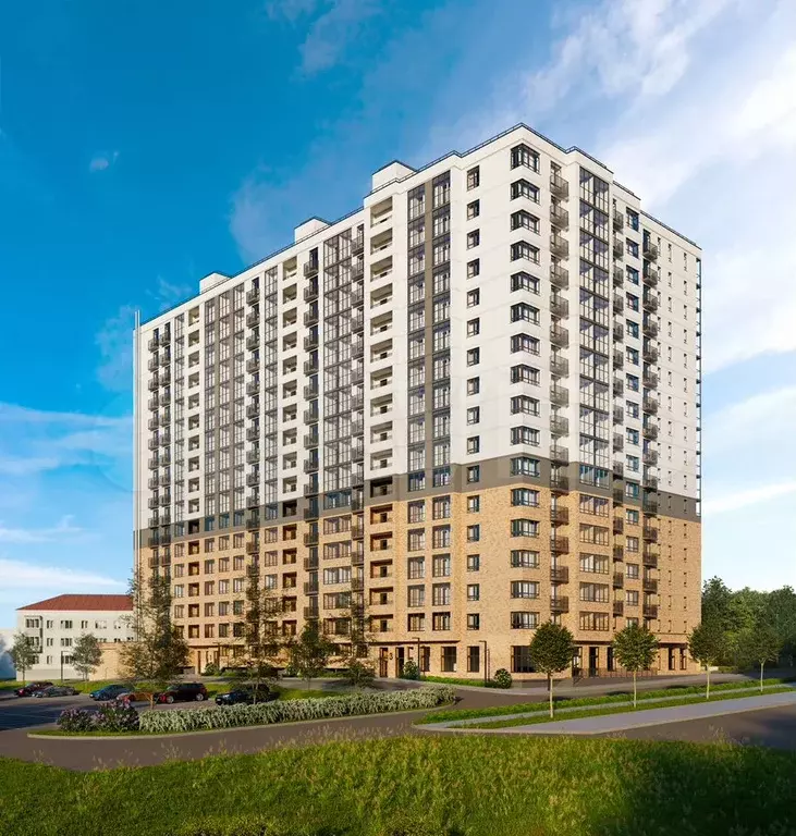 1-к. квартира, 47,3 м, 4/17 эт. - Фото 1