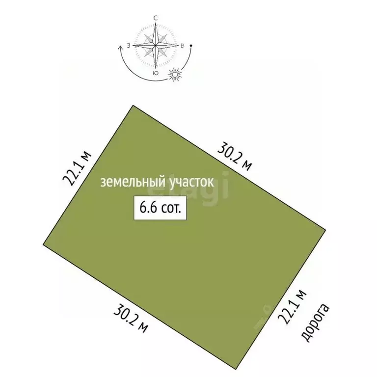 Участок в Крым, Бахчисарай ул. Василия Джарты (6.6 сот.) - Фото 1