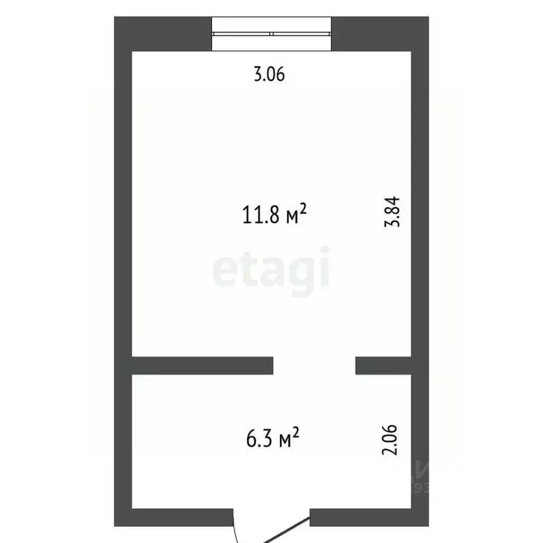 Студия Архангельская область, Архангельск ул. Логинова, 33 (18.1 м) - Фото 2