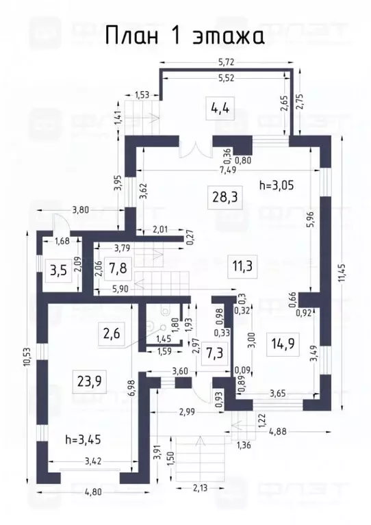 Дом в Татарстан, Казань ул. Рудольфа Нуреева, 63 (267 м) - Фото 2