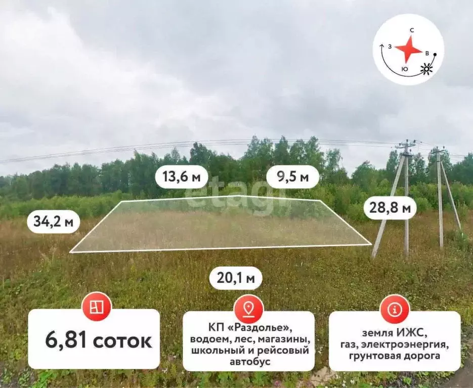 Участок в Тюменская область, Тюменский муниципальный округ, с. ... - Фото 1