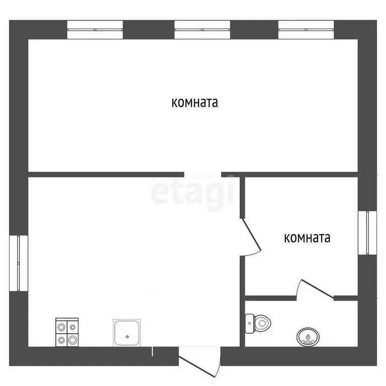 Дом в Ялуторовск, улица Седова (48 м) - Фото 1