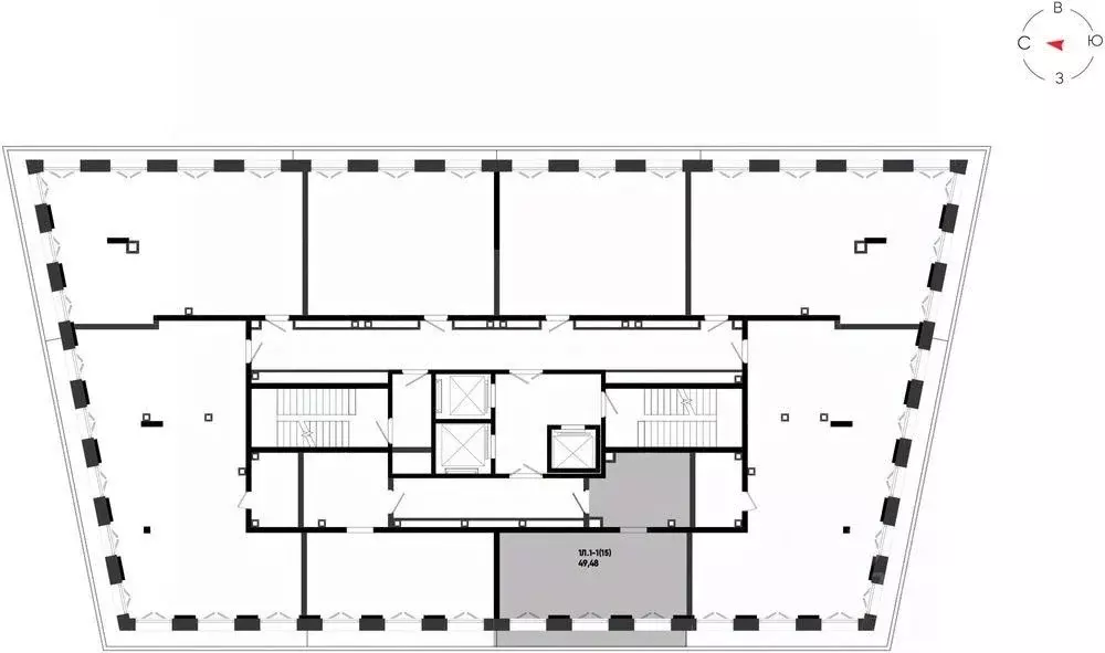 1-к кв. Татарстан, Казань Яналиф жилой комплекс (49.48 м) - Фото 2