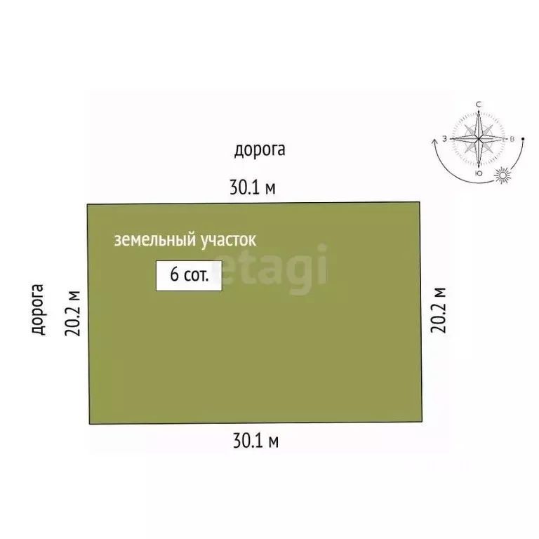 Участок в Крым, Симферопольский район, с. Мирное  (6.0 сот.) - Фото 2