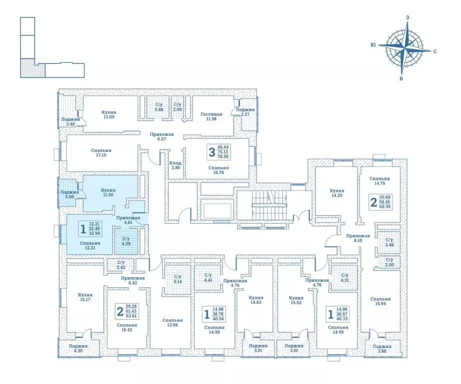 1-к кв. Московская область, Щелково городской округ, Монино пгт ул. ... - Фото 2