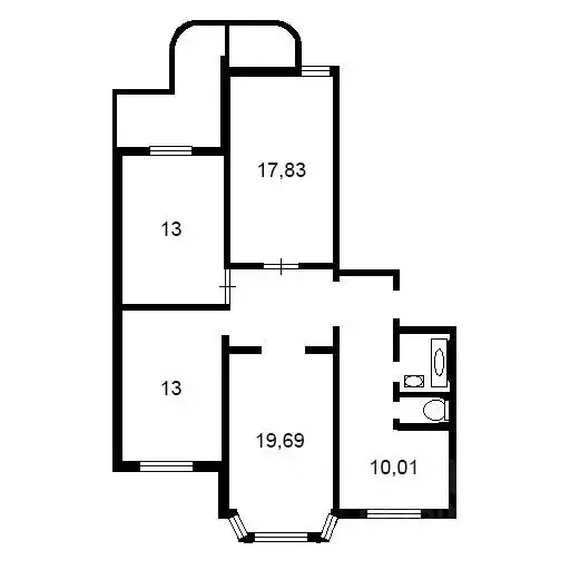 4-к кв. Москва ул. Академика Анохина, 46К3 (98.0 м) - Фото 1