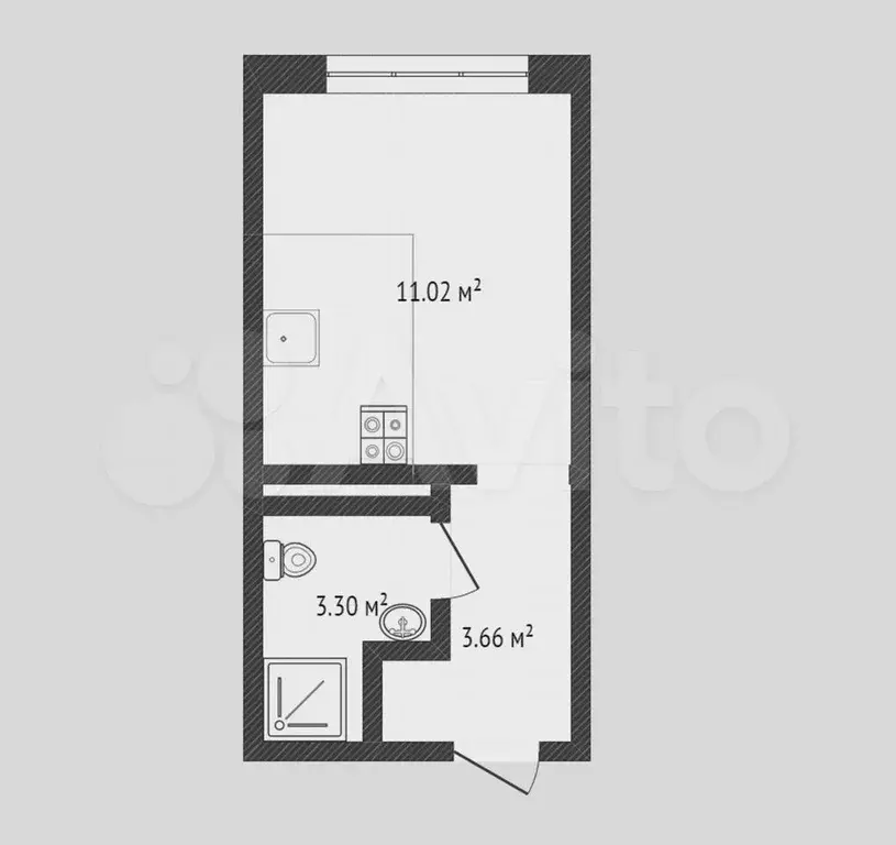 Квартира-студия, 18 м, 13/16 эт. - Фото 0