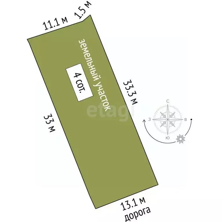 Участок в Севастополь ул. 2-я Линия, 106 (4.1 сот.) - Фото 2