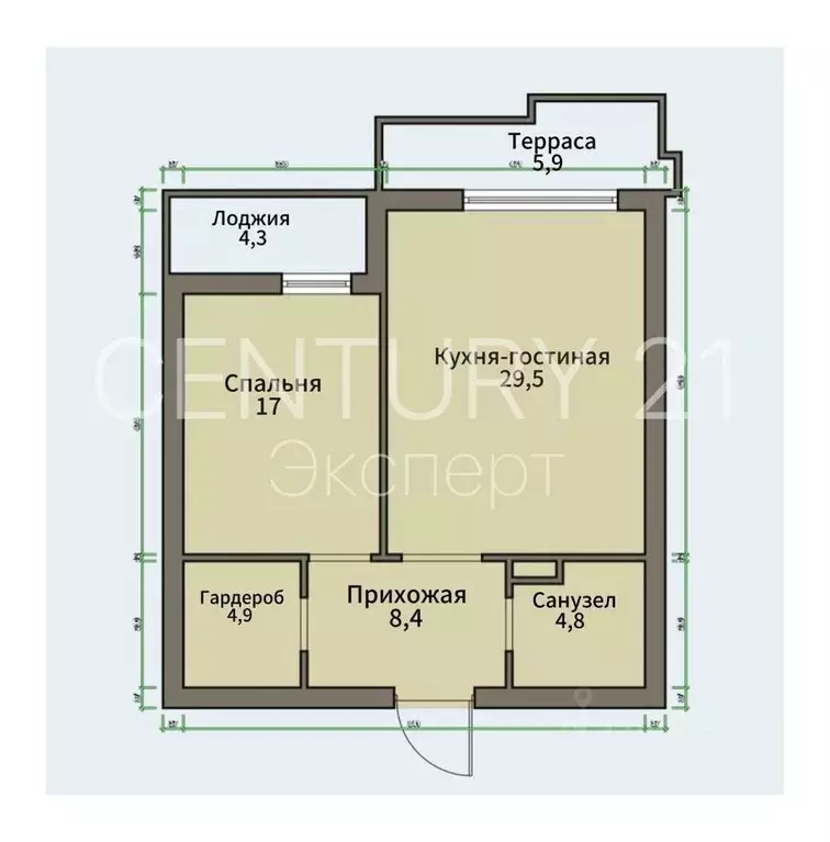 1-к кв. Калининградская область, Светлогорск ул. Верещагина, 10 (74.8 ... - Фото 2