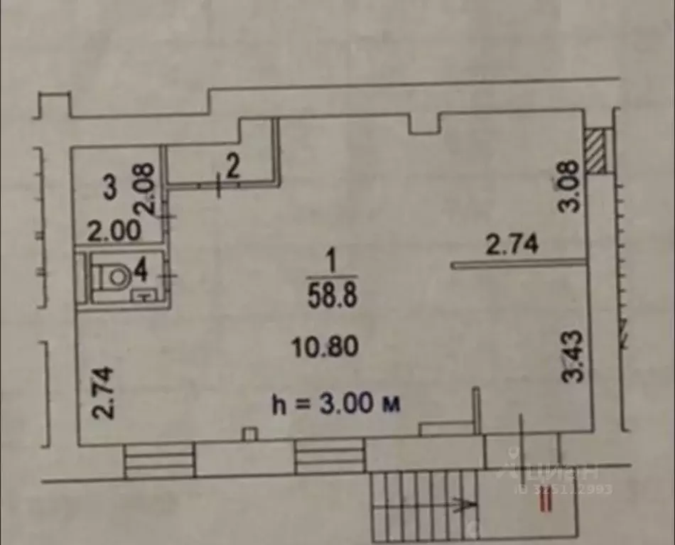 Помещение свободного назначения в Москва ул. Маршала Бирюзова, 10К1 ... - Фото 1