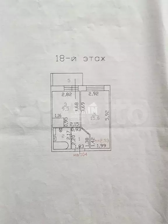 1-к. квартира, 32,6 м, 18/27 эт. - Фото 0