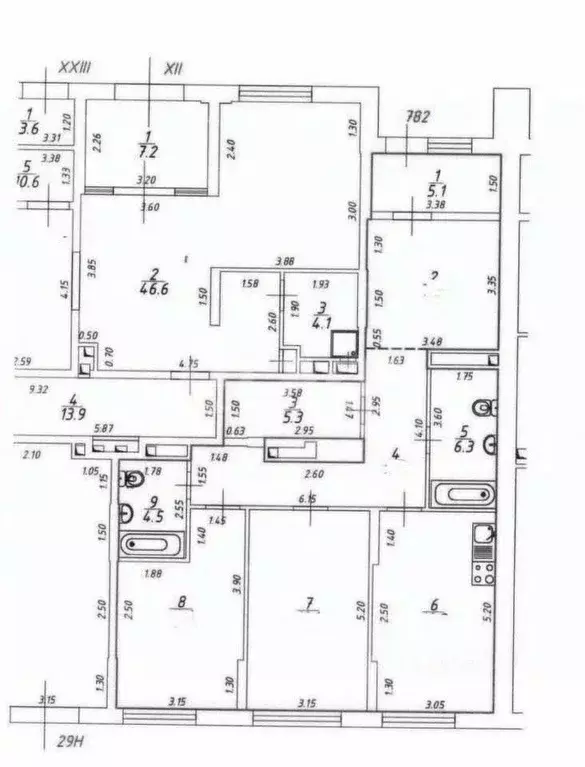 3-к кв. Москва ул. Коминтерна, 15 (107.0 м) - Фото 1