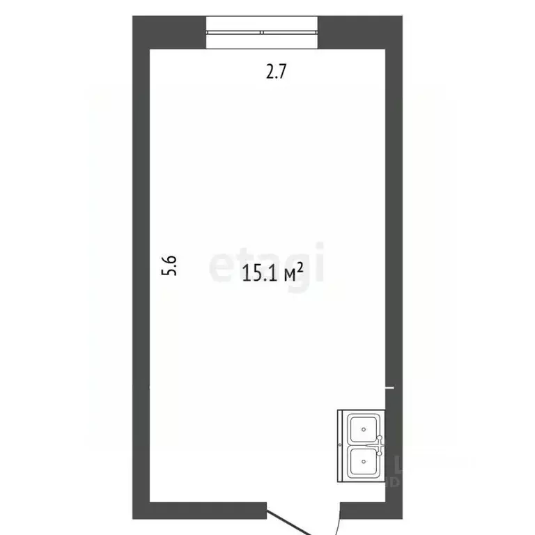 Комната Краснодарский край, Геленджик ул. Островского, 27 (15.1 м) - Фото 2