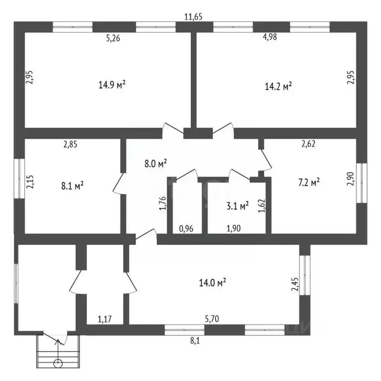 Дом в Амурская область, Белогорский муниципальный округ, с. ... - Фото 1