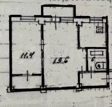 2-к. квартира, 46 м, 2/5 эт. - Фото 0