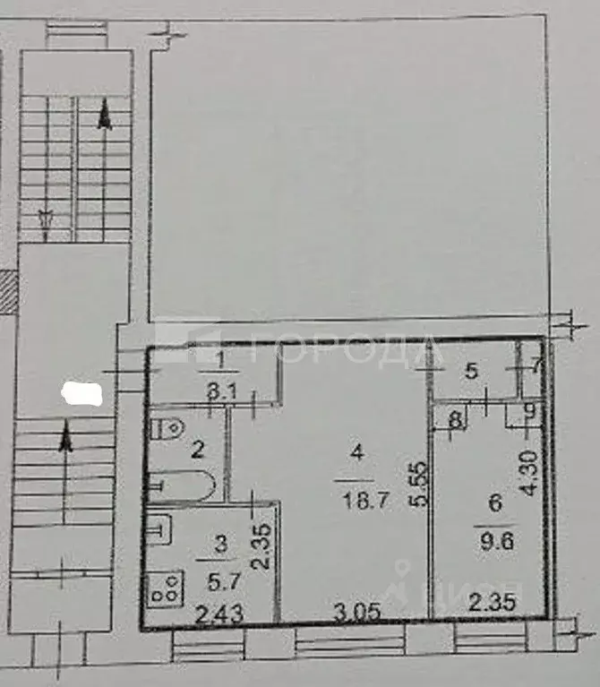 2-к кв. Новосибирская область, Новосибирск ул. Титова, 19 (43.1 м) - Фото 1