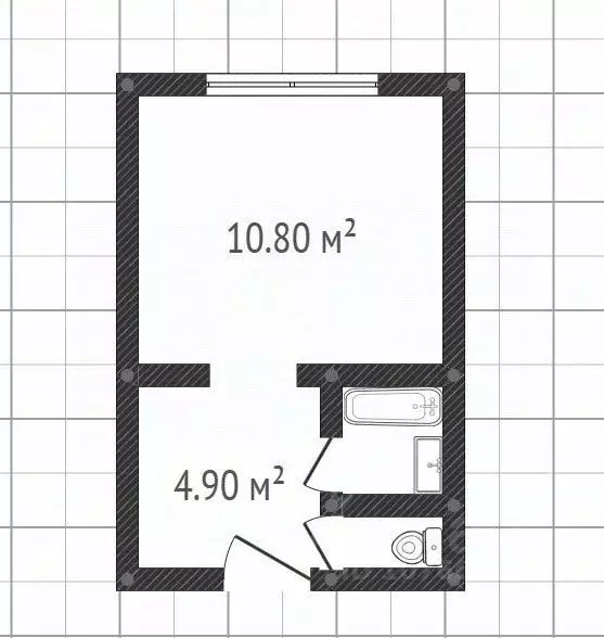 1-к кв. Липецкая область, Липецк ул. Циолковского, 4/3 (18.9 м) - Фото 1