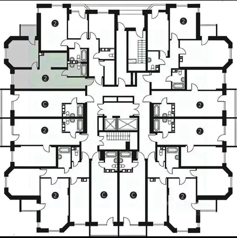 1-к кв. Тверская область, Тверь ул. Коминтерна, 91 (49.7 м) - Фото 2