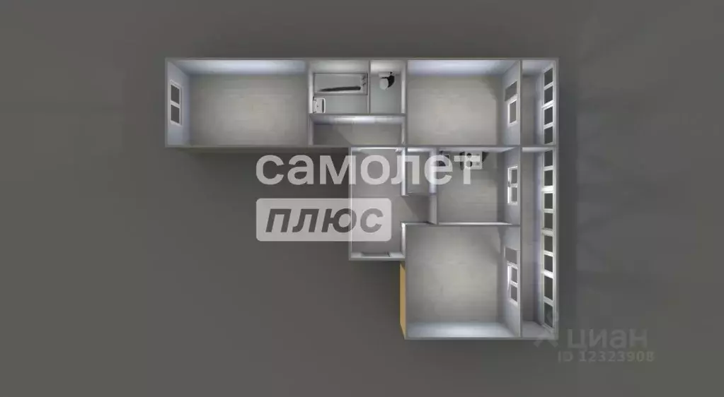 3-к кв. Московская область, Подольск Климовск мкр, ул. Революции, 4к1 ... - Фото 2