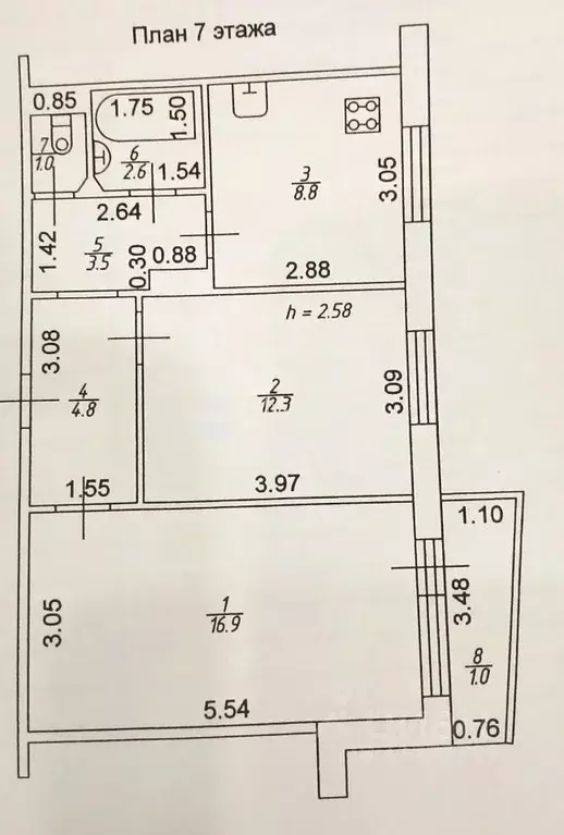 2-к кв. Татарстан, Казань ул. Хайдара Бигичева, 2 (50.0 м) - Фото 2
