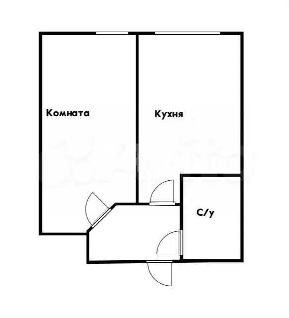 1-к. квартира, 38,6 м, 3/10 эт. - Фото 0