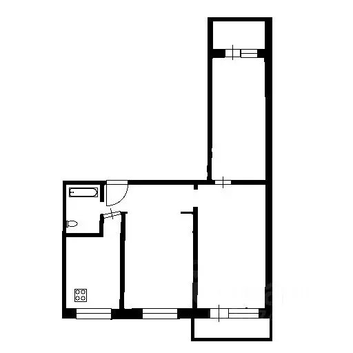 3-к кв. Самарская область, Самара Клиническая ул., 20 (60.0 м) - Фото 1