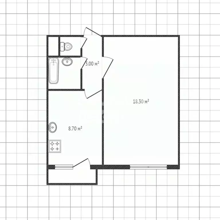 1-к кв. Липецкая область, Липецк ул. Имени Фридриха Энгельса, 5А (37.7 ... - Фото 1