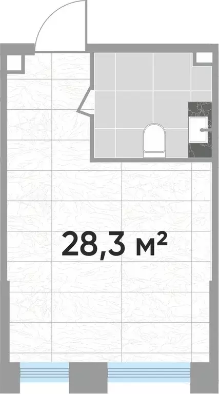 Офис в Москва Зорге 9 жилой комплекс, 9Ак6 (28 м) - Фото 2
