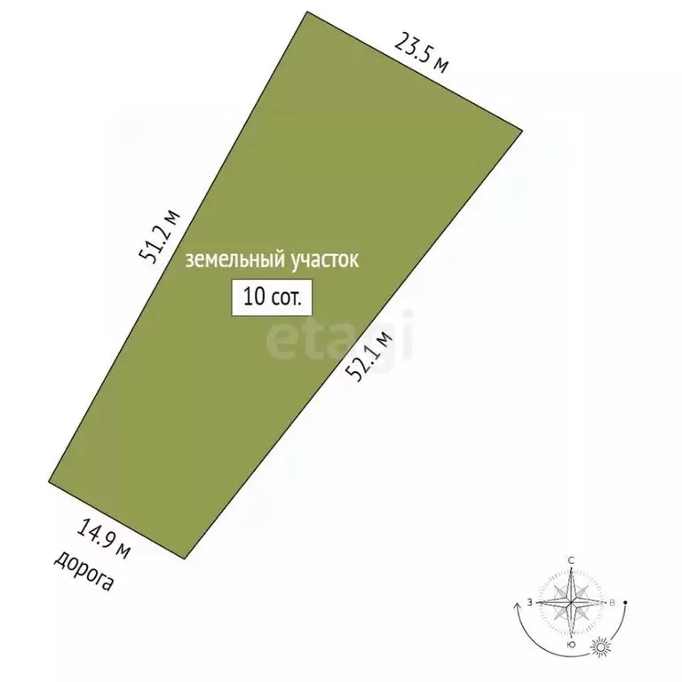 Участок в Мордовия, Саранск  (10.0 сот.) - Фото 1