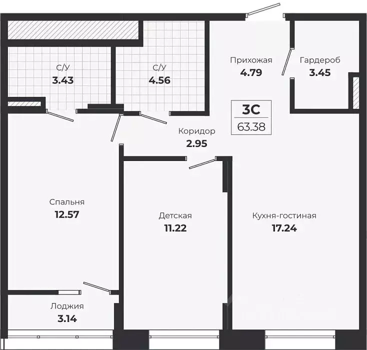 2-к кв. Новосибирская область, Новосибирск Лесоперевалка мкр, Ясный ... - Фото 1
