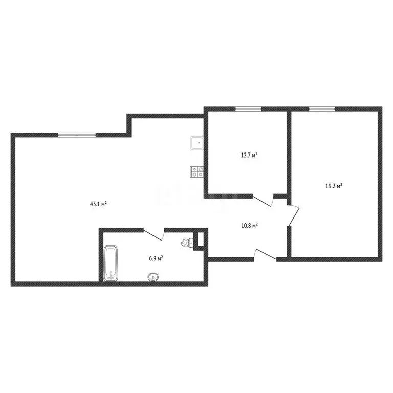 2-комнатная квартира: Черкесск, Гражданская улица, 18 (92 м) - Фото 2