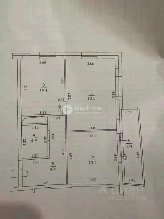 2-к кв. Татарстан, Казань ул. Рауиса Гареева, 111к2 (60.0 м) - Фото 2