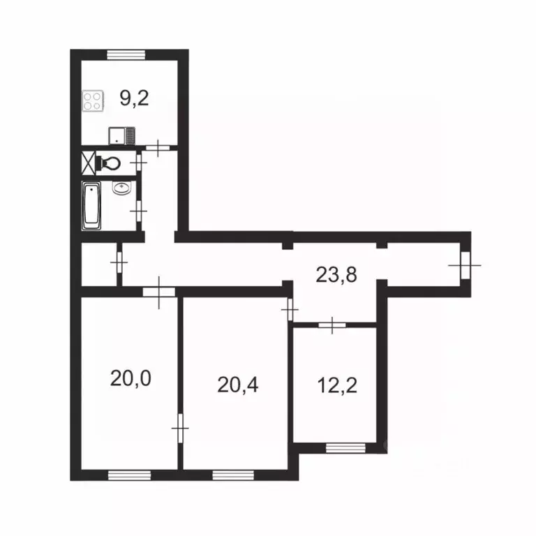 3-к кв. Санкт-Петербург Московский просп., 172 (91.4 м) - Фото 2