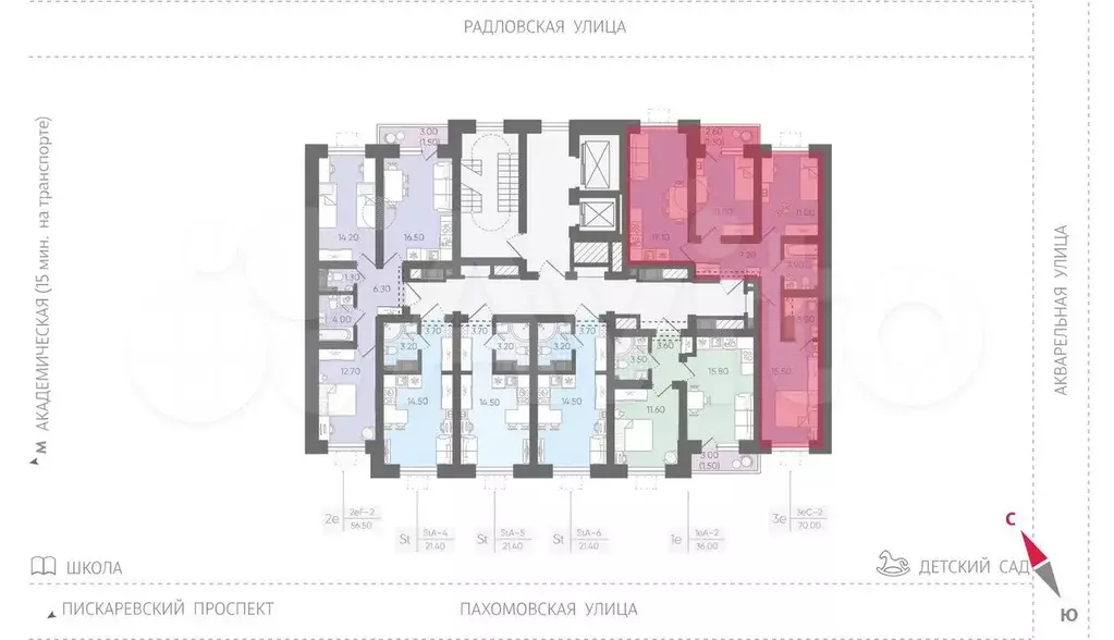 Квартира-студия, 21,9 м, 7/20 эт. - Фото 1