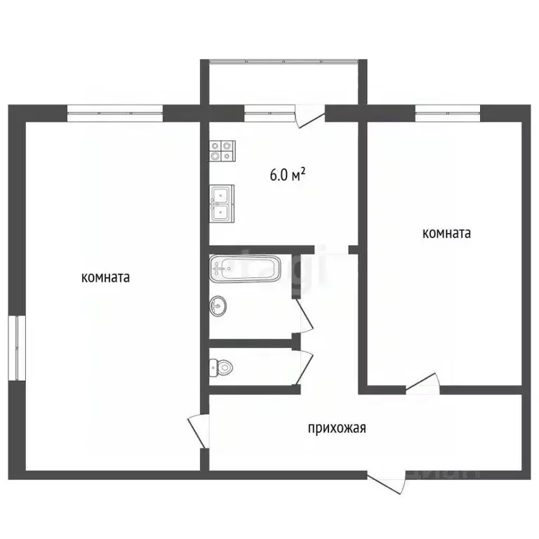 2-к кв. Крым, Ялта муниципальный округ, Симеиз пгт ул. Алексея ... - Фото 2