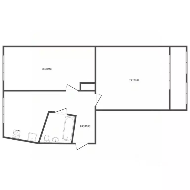 2-к кв. Севастополь ул. Горпищенко, 67 (42.3 м) - Фото 2