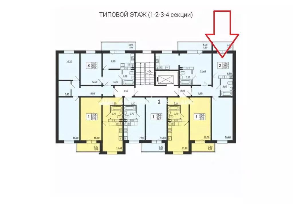 2-к кв. Челябинская область, Магнитогорск просп. Карла Маркса, 237к2 ... - Фото 1