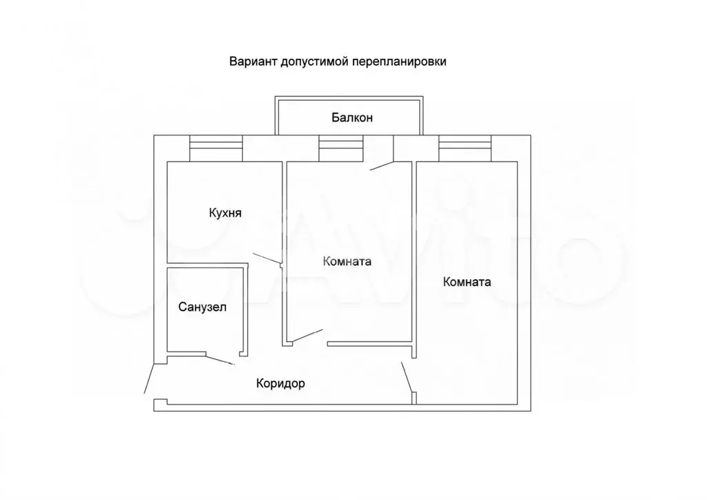 2-к. квартира, 42,4 м, 3/5 эт. - Фото 0