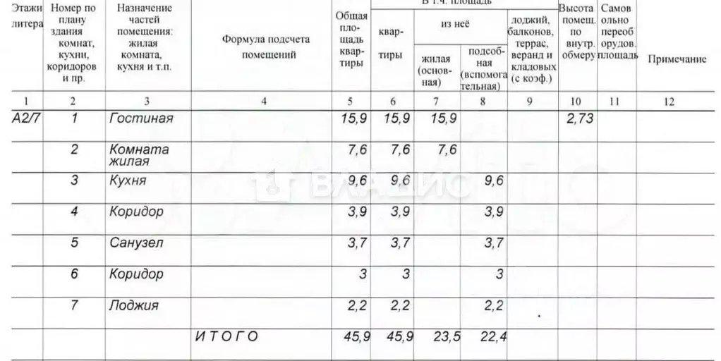 2-к кв. Белгородская область, Белгород Преображенская ул., 78б (45.9 ... - Фото 2
