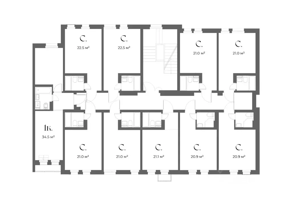 1-к кв. Ленинградская область, Всеволожский район, д. Новое Девяткино ... - Фото 2