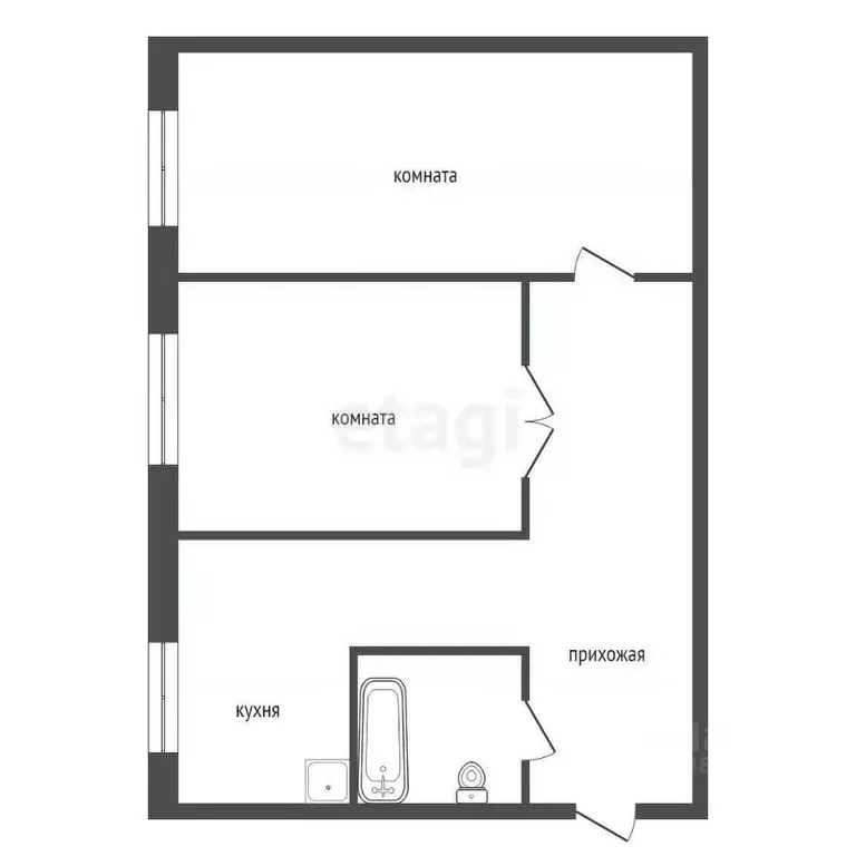 Комната Красноярский край, Сосновоборский муниципальный округ, с. ... - Фото 2