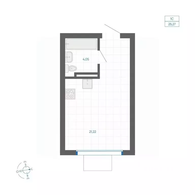 Студия Челябинская область, Челябинский городской округ, пос. ... - Фото 1
