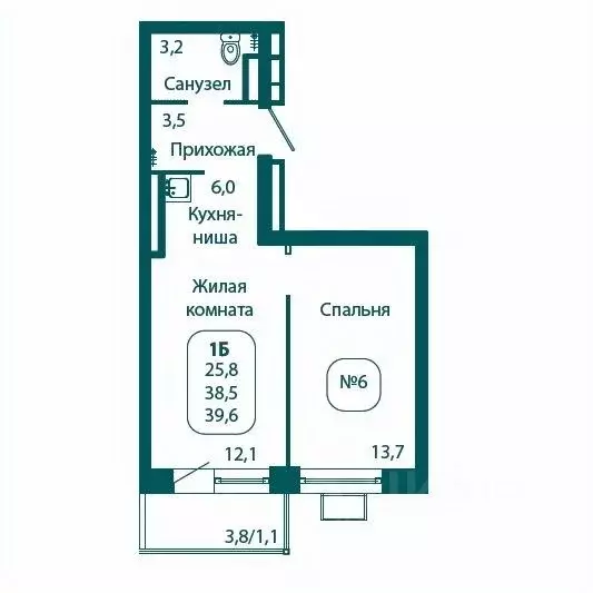 1-к кв. Московская область, Солнечногорск городской округ, Андреевка ... - Фото 0