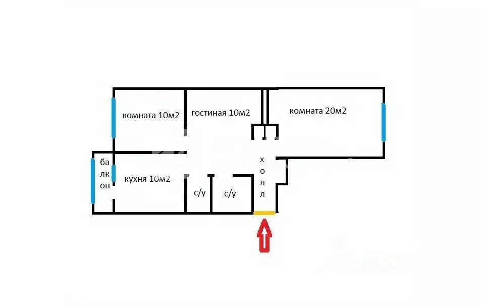 2-к кв. Москва 2-я Пугачевская ул., 3К1 (65.2 м) - Фото 2
