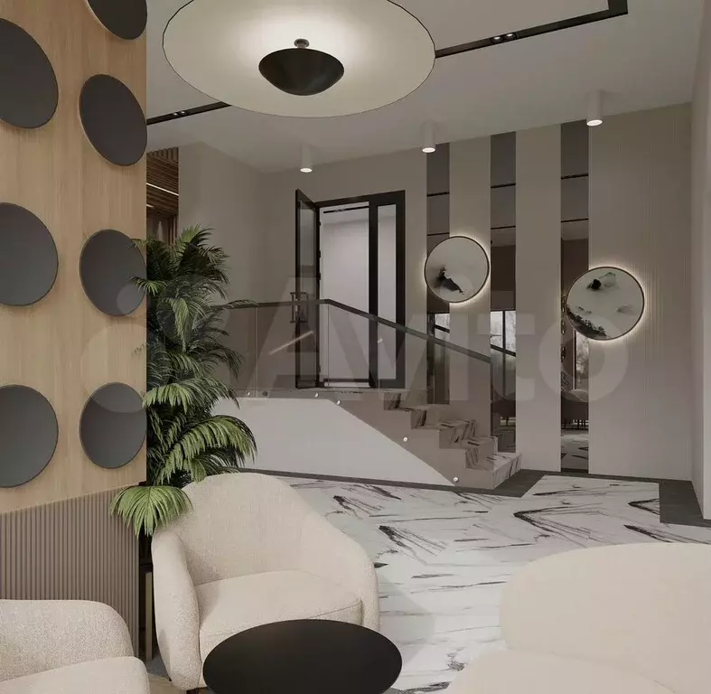 2-к. квартира, 55,5 м, 1/9 эт. - Фото 1